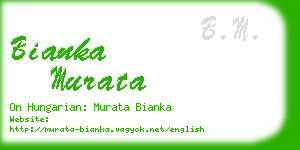 bianka murata business card